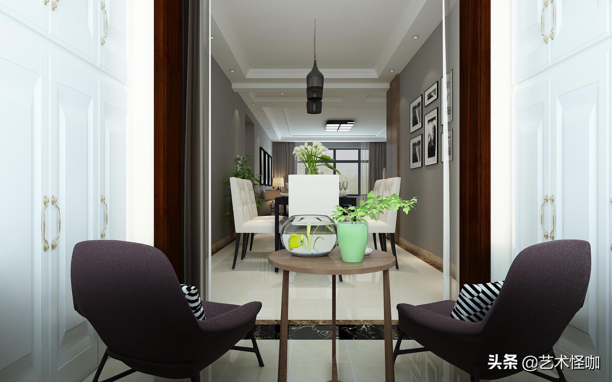 济南银丰玖玺城5期装修风格,济南明湖润庭125平装修效果图