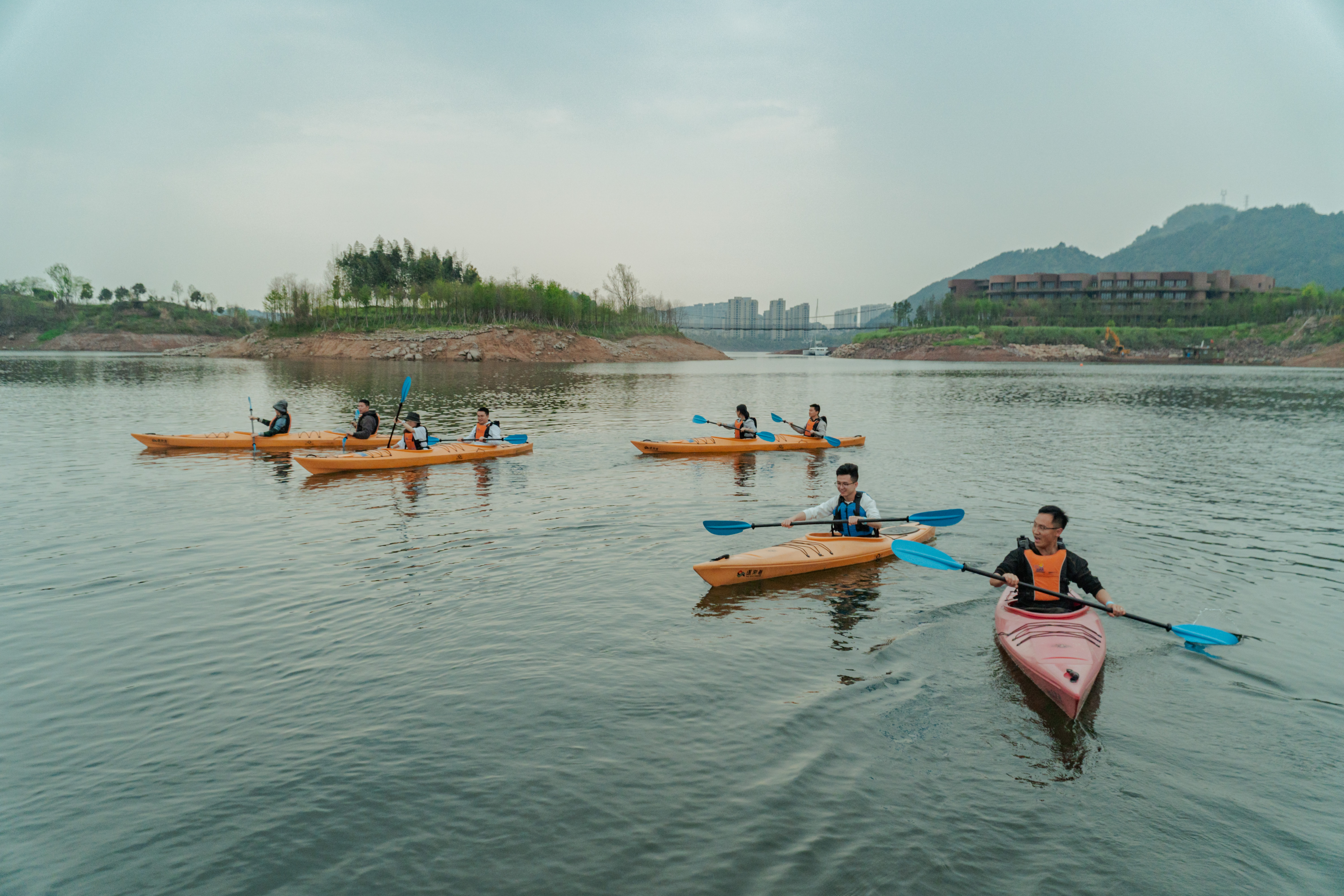 千岛湖皮划艇骑行定向创意团建,千岛湖自带皮划艇游玩攻略