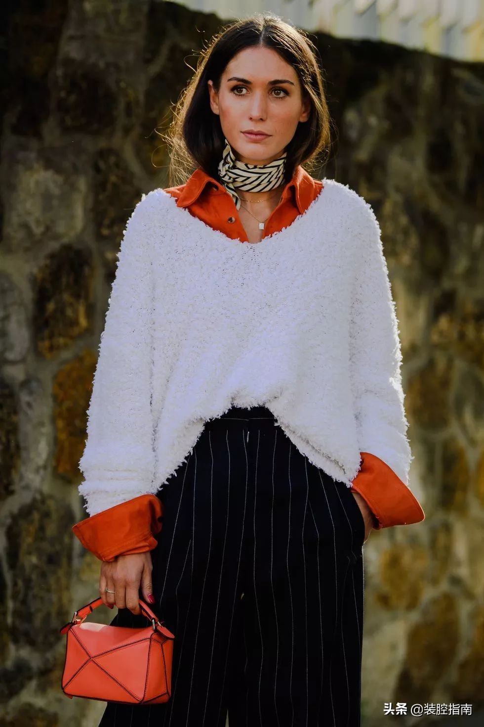 慵懒风毛衣怎么搭项链,秋冬毛衣项链穿搭