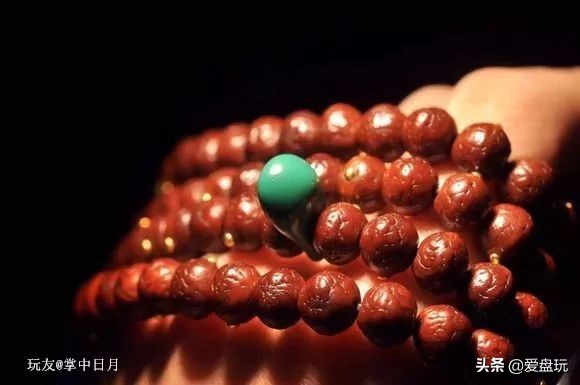 文玩桃核手串包浆玉化完图,盘玩包浆最快的手串