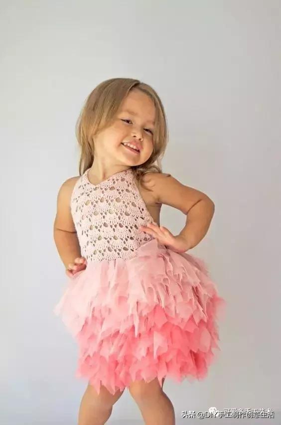 布艺手工制作蓬蓬裙,钩织裙子视频