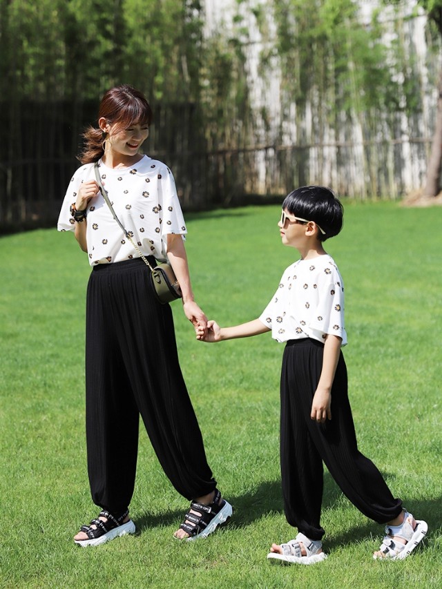 流行穿搭亲子装,小个子胖妈妈汉服亲子装