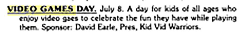「戏里戏外」今天是玩家们过节?7月8日国家电子游戏日
