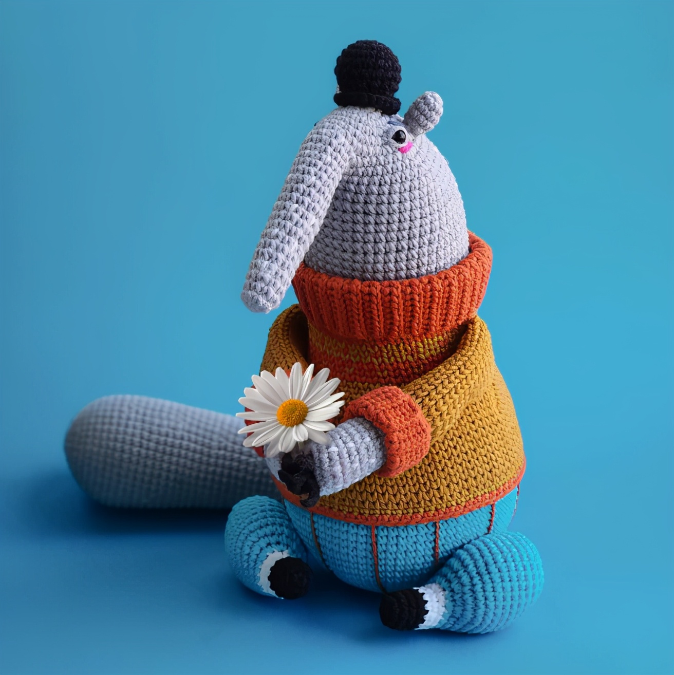 纯毛线钩织小玩意,最火毛线钩织