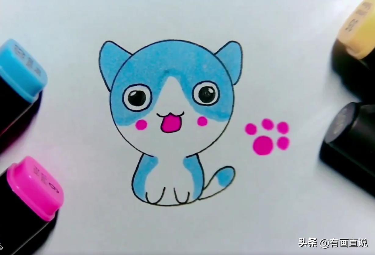 儿童画画教程3-6岁简笔画小公主,7-10岁儿童画画hellokitty简笔画