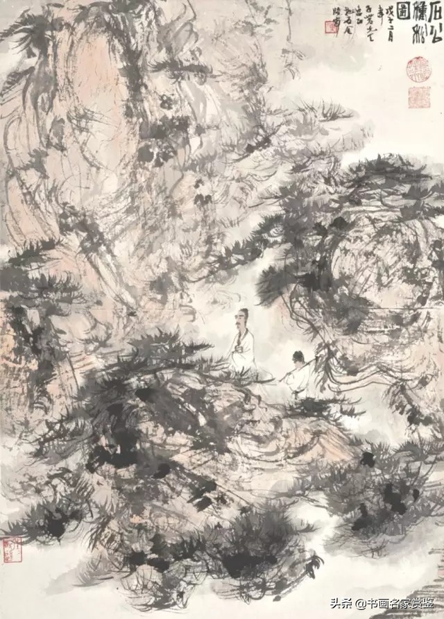 傅抱石大师作品图片,中国画坛巨擘