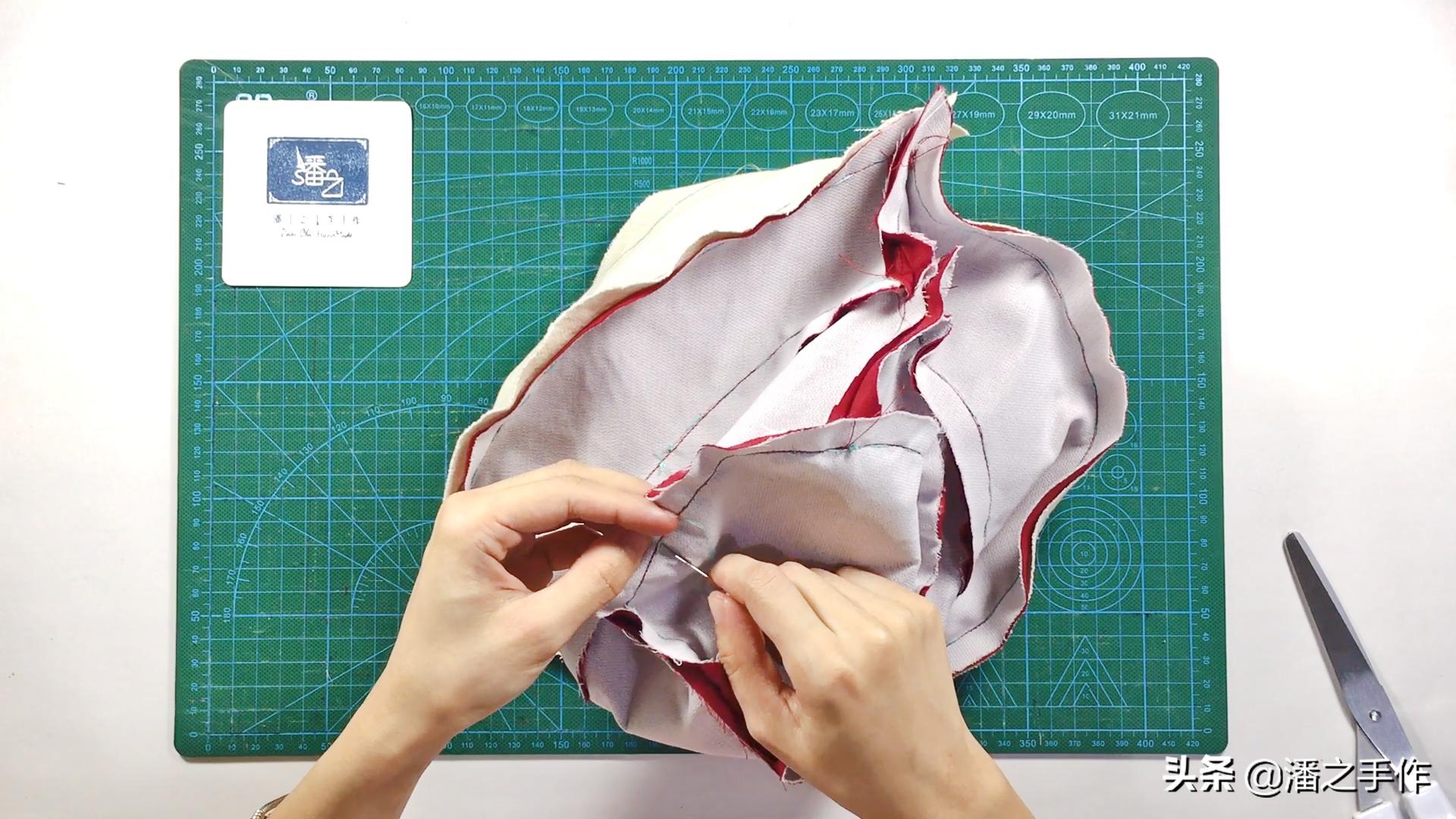 厚布料渔夫帽裁剪教程,用布料做渔夫帽的教程视频