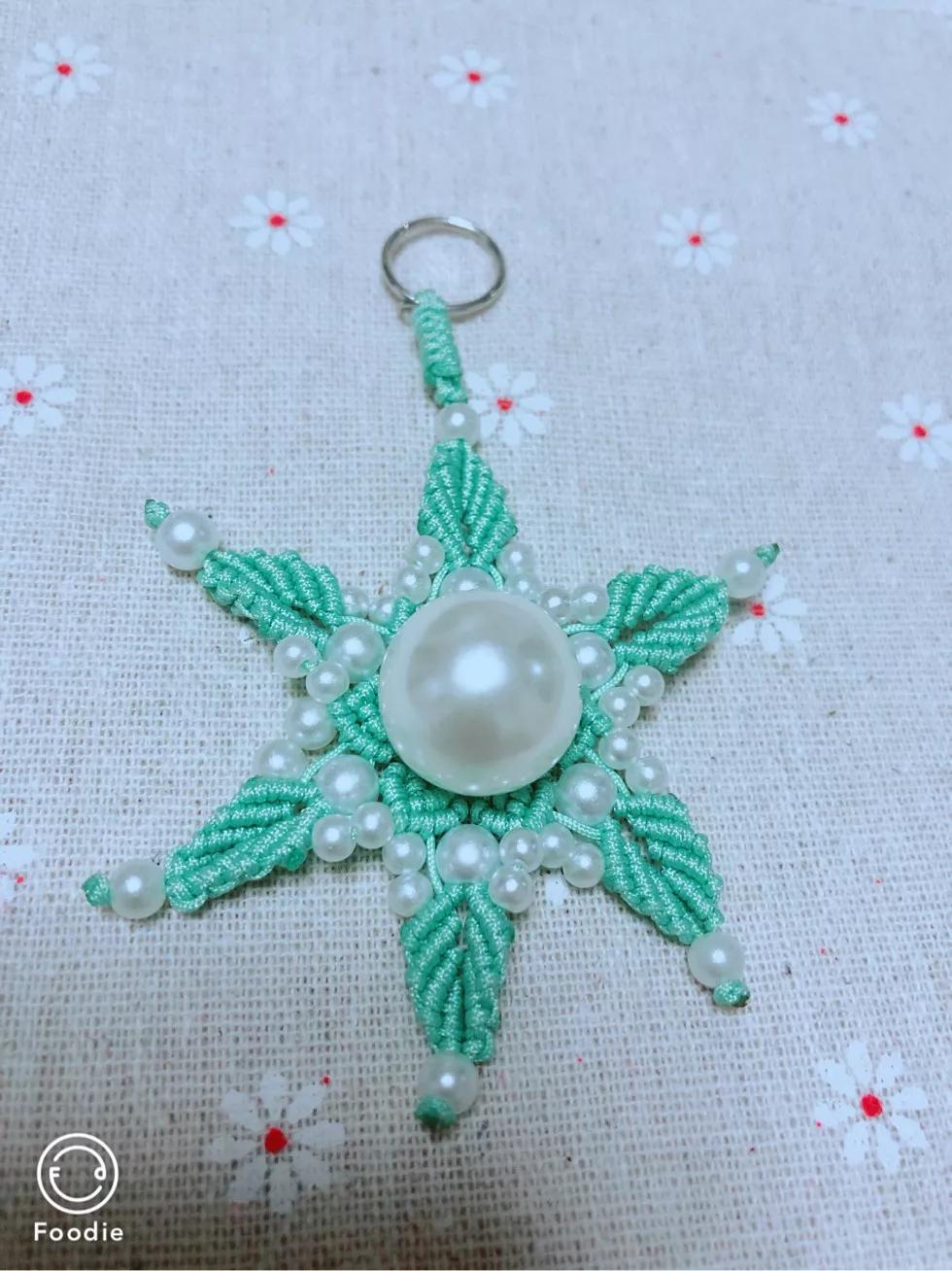 手编挂件绳的编织方法,纯手工编绳龙鳞结绕线编织教程