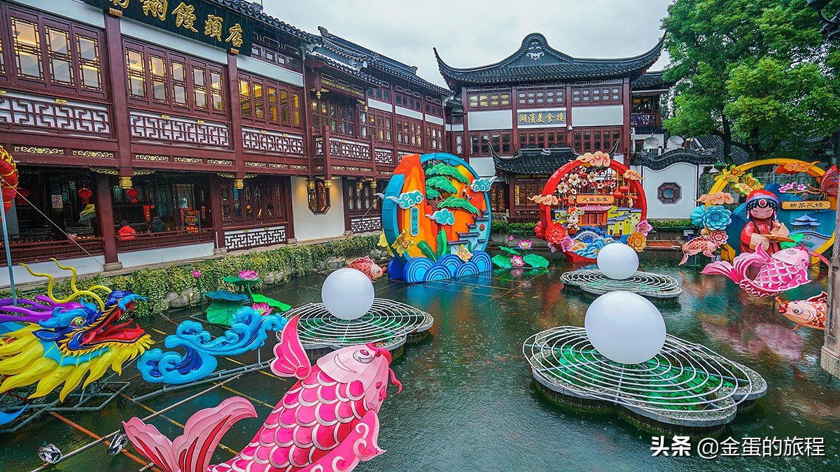 直击今年上海城隍庙豫园灯会,免费的豫园灯会在硬撑,并不建议去