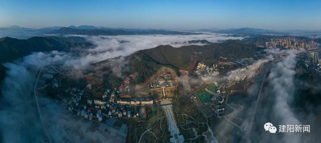 城市一景｜破晓时分的建阳，颜值依旧在线！