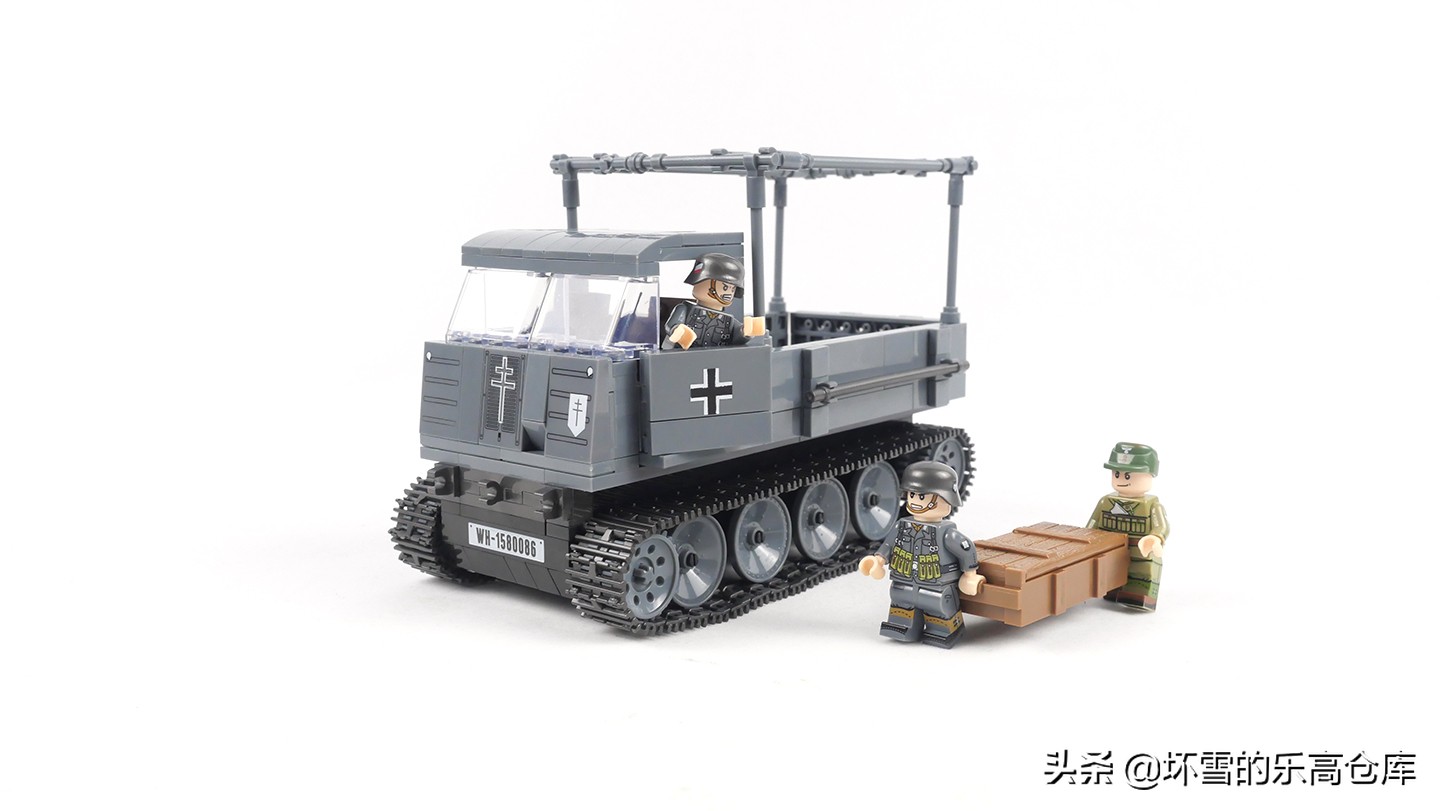 用积木还原二战,二战德军运输车积木