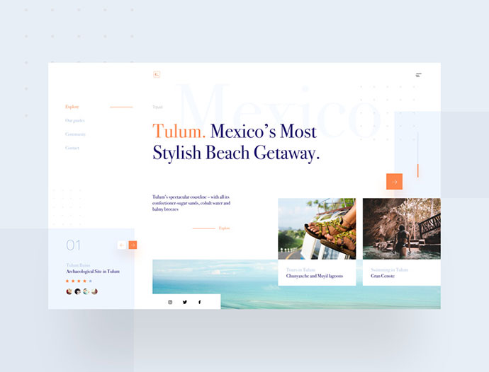 30款国外app的ui设计界面作品,旅游appui设计