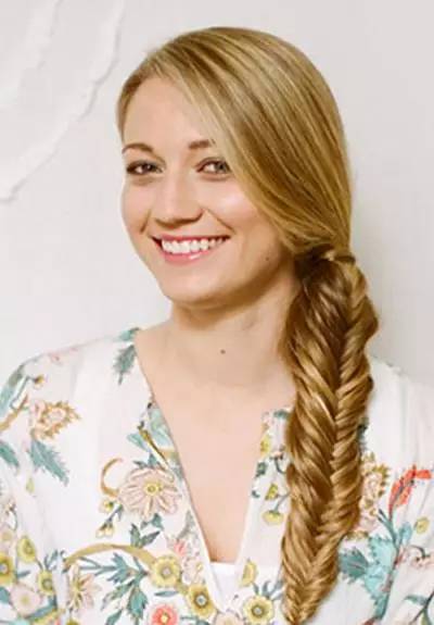 今年流行的侧编发,减龄全编发型