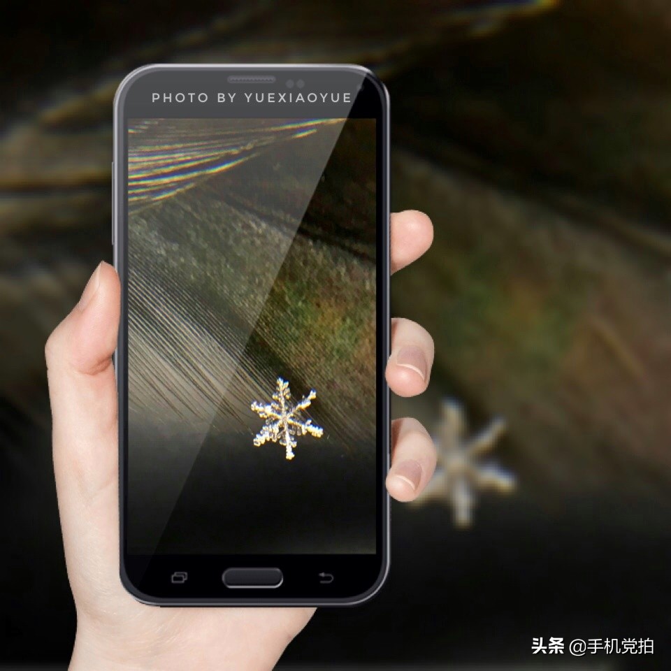 手机拍摄雪花的正确方法,手机拍雪花微距