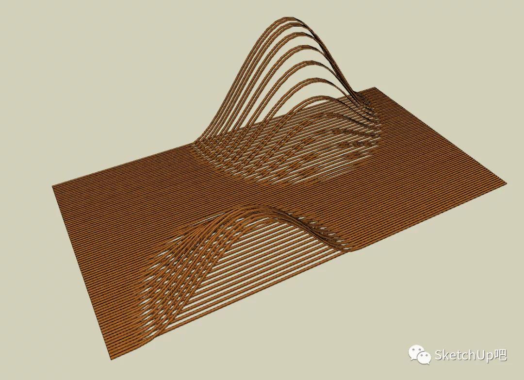 su曲面建模,su四坡屋顶建模