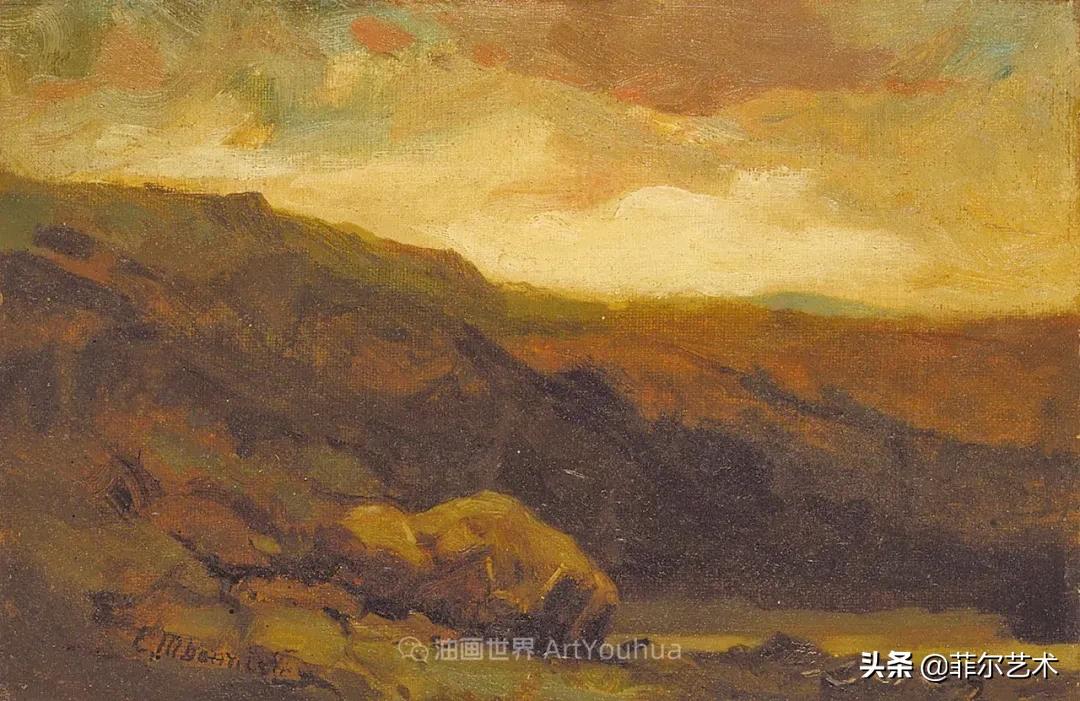 欧洲田园油画风景图片大全,古典油画风景美丽乡村