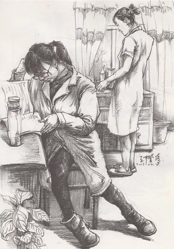 纯干货分享速写知识点,速写裆部褶皱万能模板