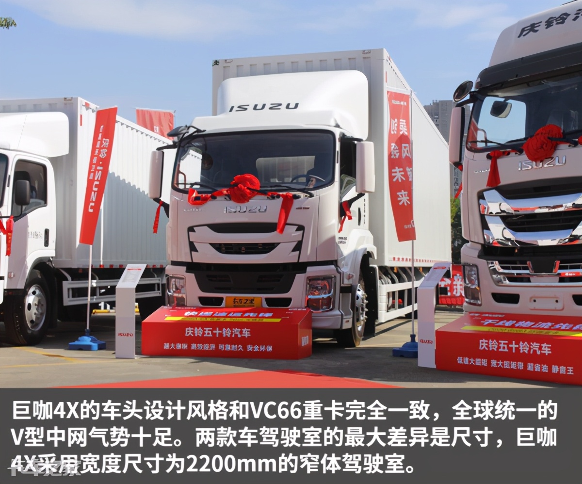 庆铃五十铃新产品巨咖4x,五十铃巨咖大单桥9.6米载货车