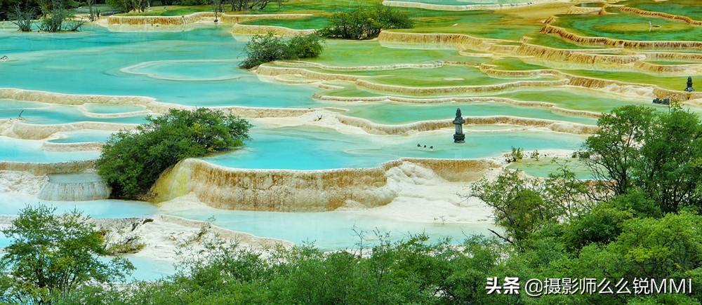 童话秘境五彩池，神仙来了都不想走！#全民热遗#