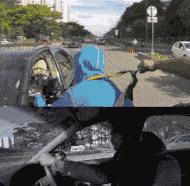 搞笑gif段子妹子有点太淘气了,搞笑gif妹子你又调皮了