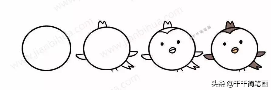 超级可爱的简笔画动物头像,呆萌小动物头像图片简笔画