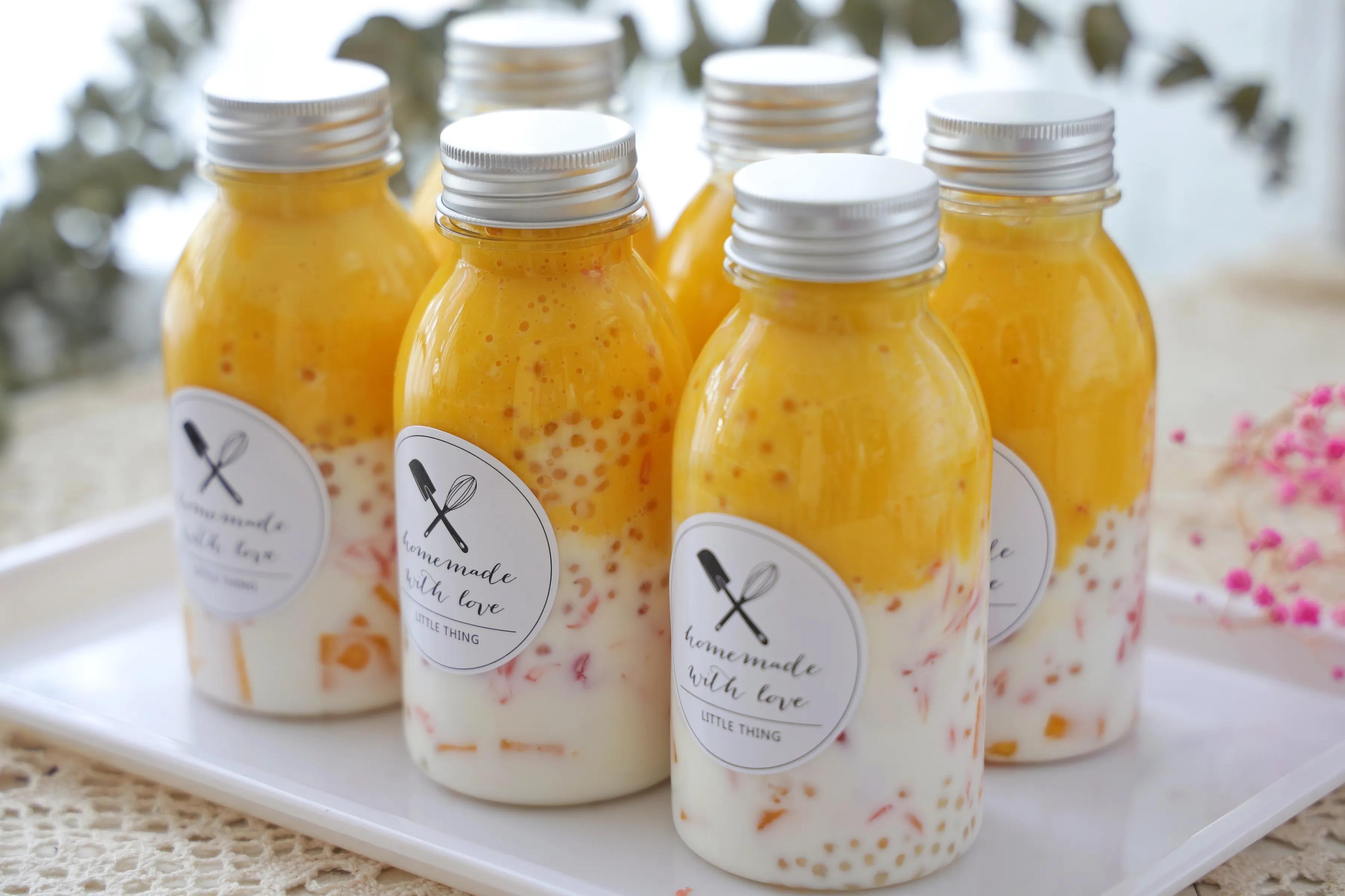 自制网红饮品,杨枝甘露,不加糖,好喝颜值高,夏天喝太安逸了