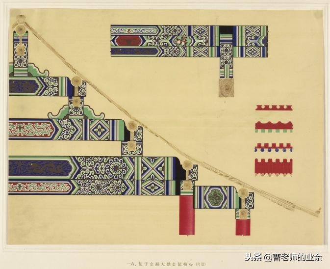 古建筑装饰彩画图片大全,古建彩画图案大全