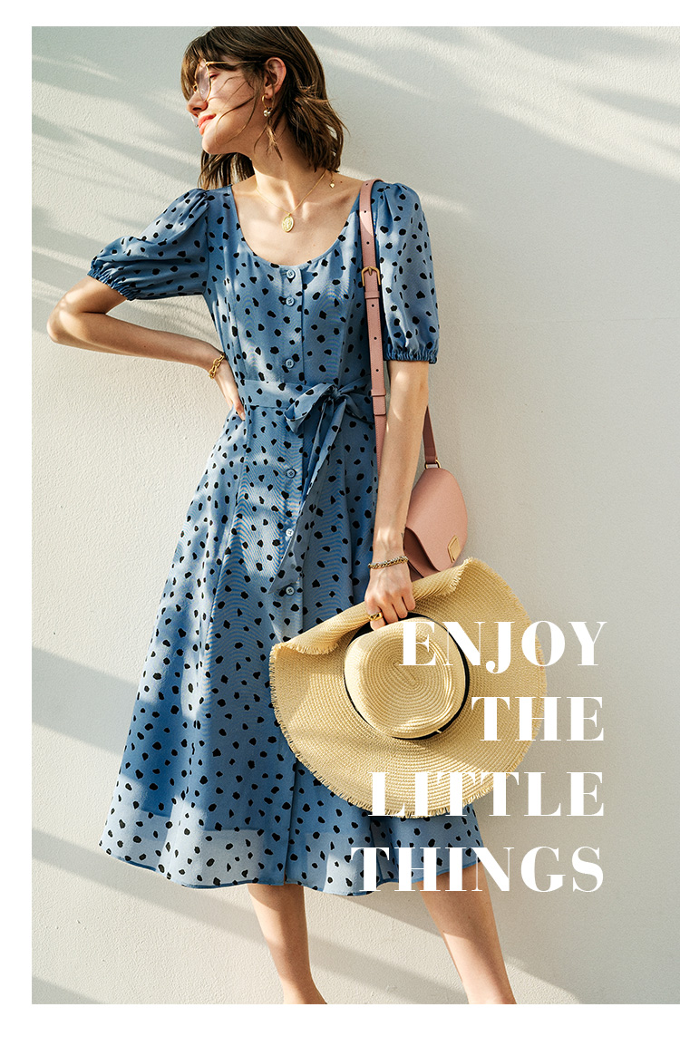 每个女人都需要一条印花裙!如姚晨、白宇一般,美成一道风景线