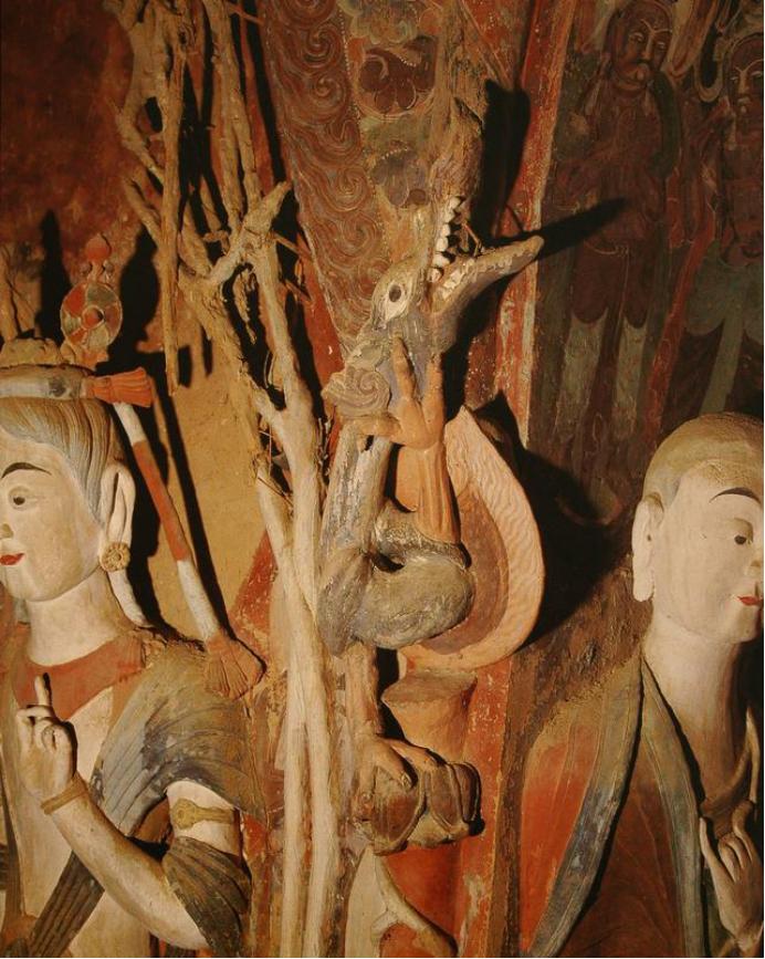 敦煌428窟介绍,敦煌329窟壁画飞天图