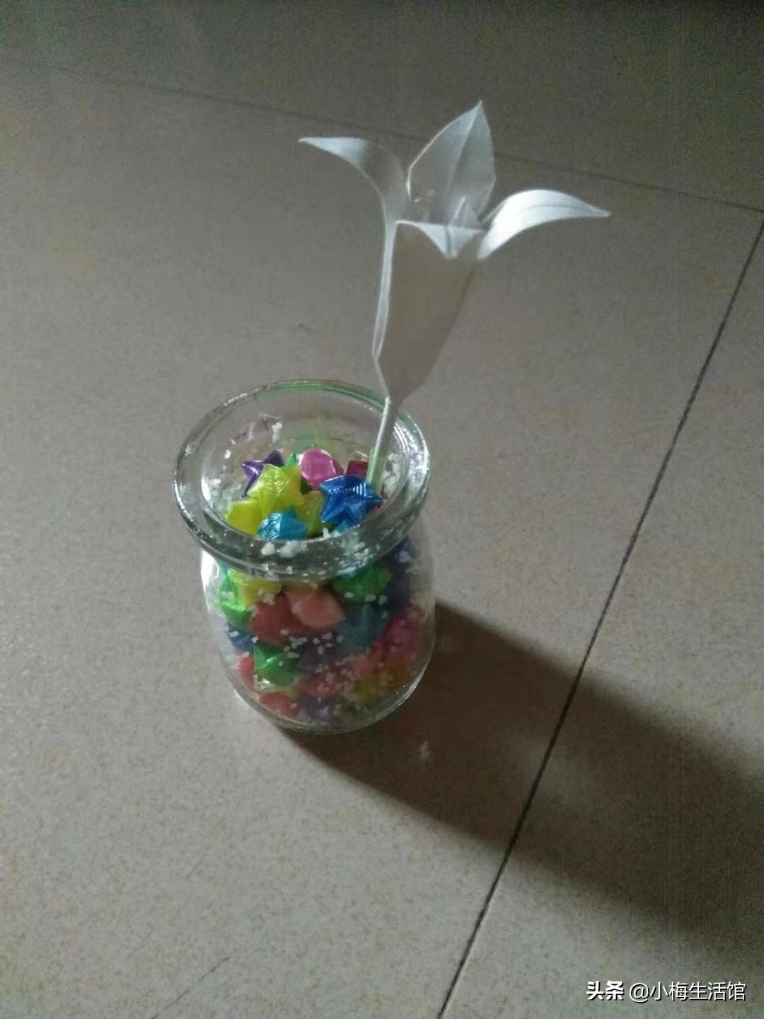 巧用购物小票折百合花，你学会了吗？