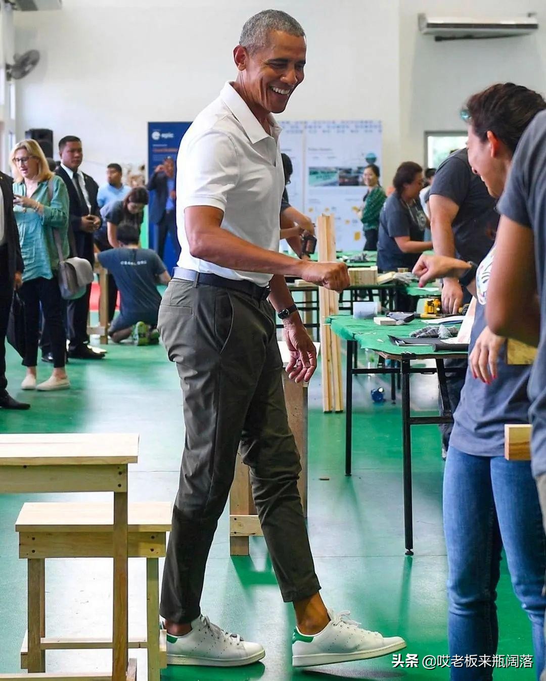 奥巴马的神鞋,特朗普收藏哈雷摩托车