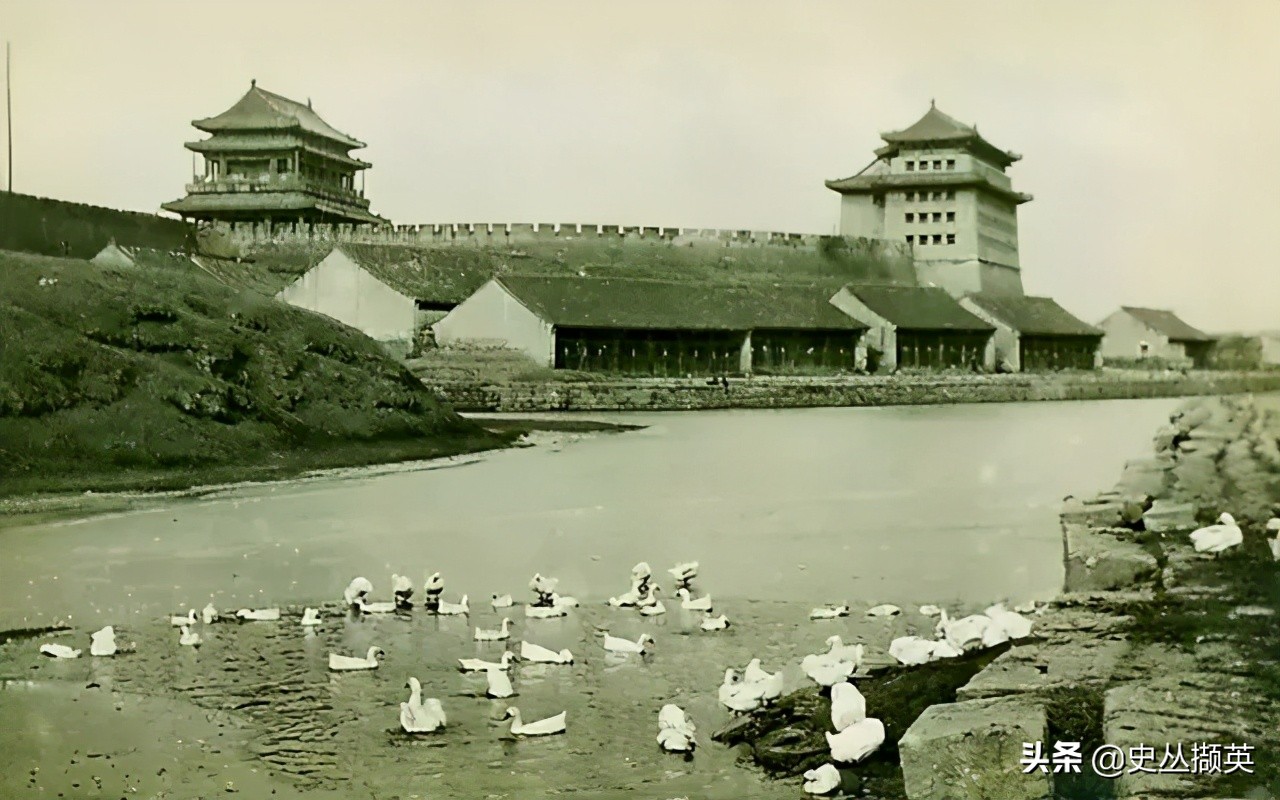 明清时期老北京安定门风貌,清末老北京的城门之永定门