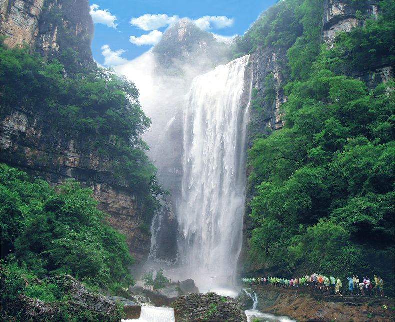 鹧鸪天双髻山,鹧鸪天三峡大瀑布