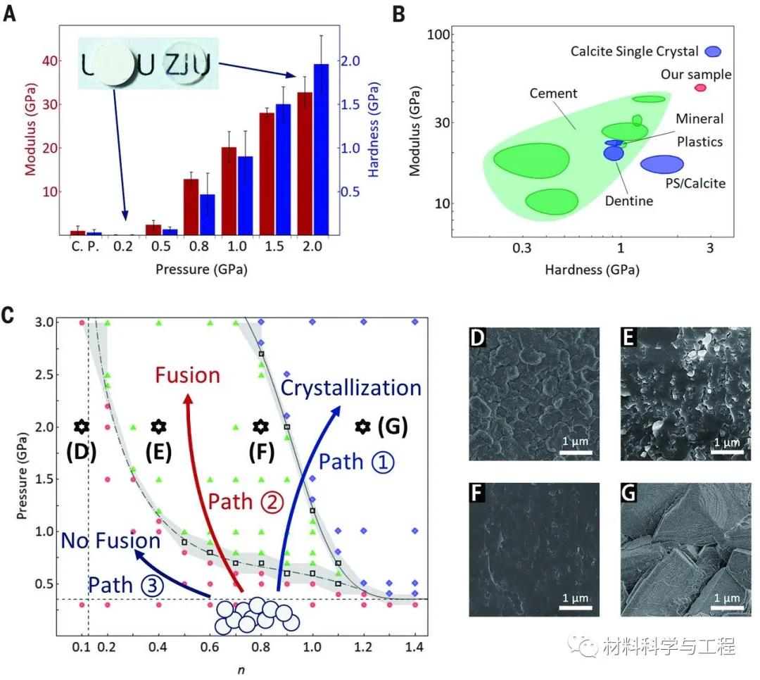 浙大《Science》：压力驱动下的非晶粒子融合成完整的整体