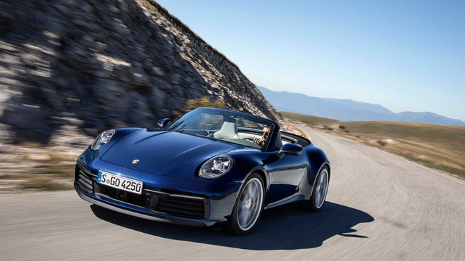 2020保时捷911cabriolet街拍,porsche911