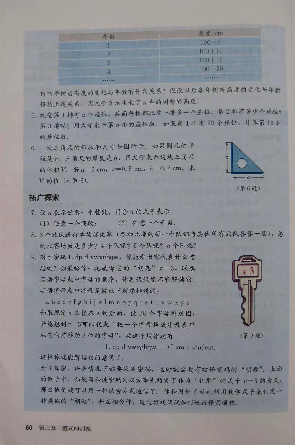 预习必备|初中数学人教版，七年级上册电子课本