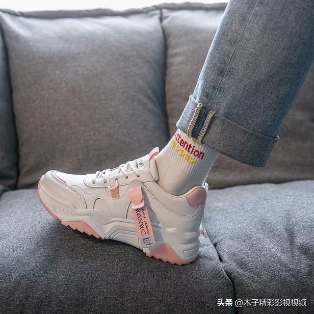 2022老爹鞋女休闲ins港风百搭板鞋,7cm加绒厚底休闲运动鞋女老爹鞋