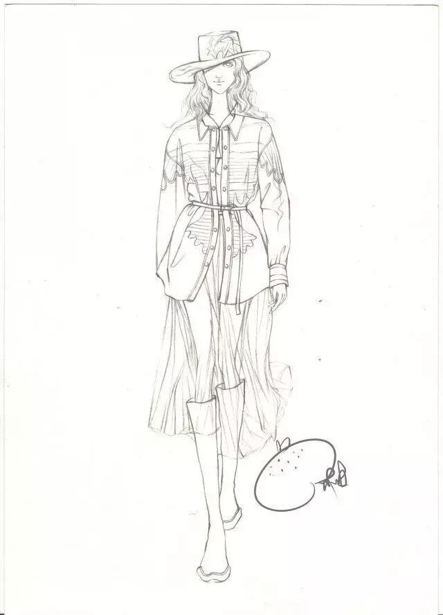 服装线稿模特矢量图,服装线稿图片大全女装