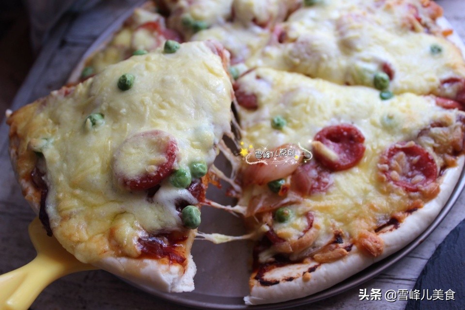 动手做一个拉丝好玩的披萨,披萨怎么做好吃又简单能拉丝