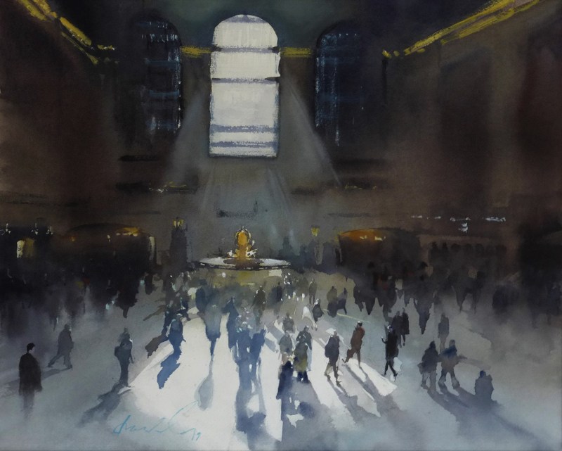 艺术家的水彩风景画,德国水彩油画艺术欣赏