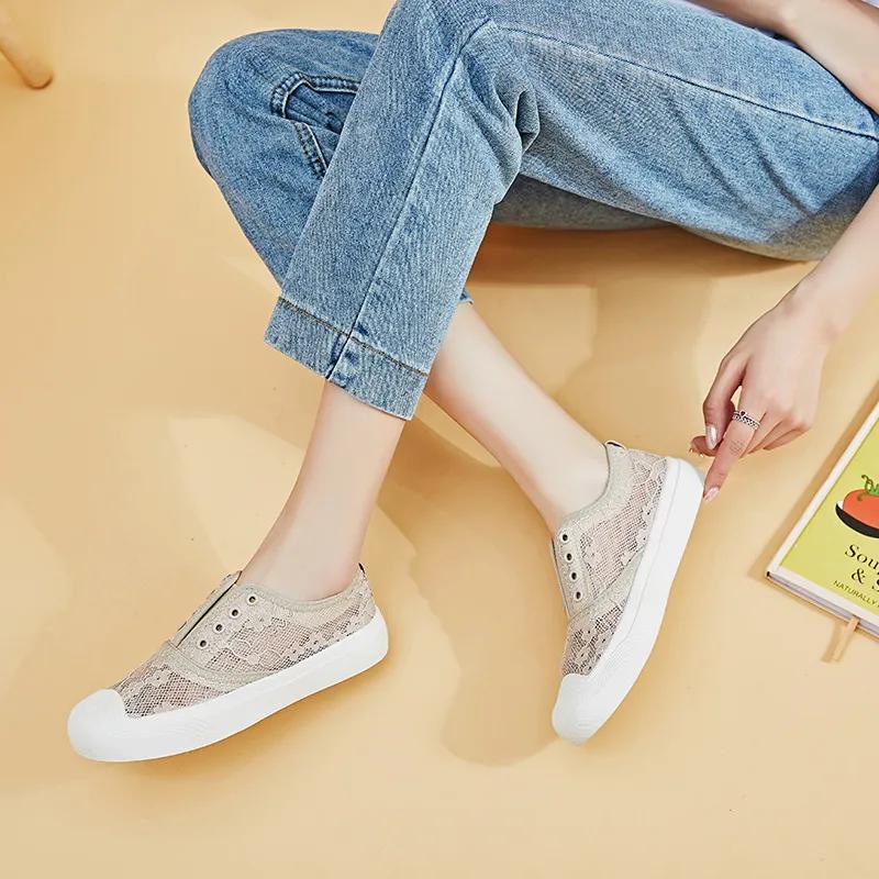 蕾丝小雏菊懒人鞋，穿上比高跟鞋还好看