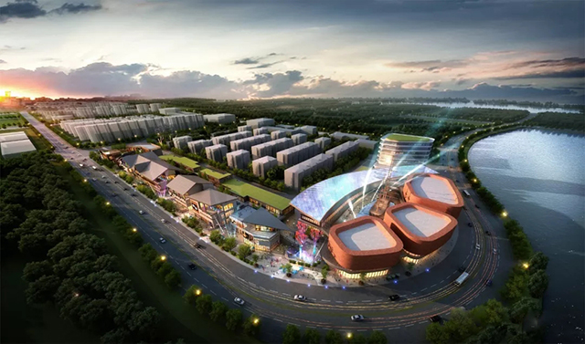 以北美商业为建筑范本，枫情商业广场主题商业街设计别具一格