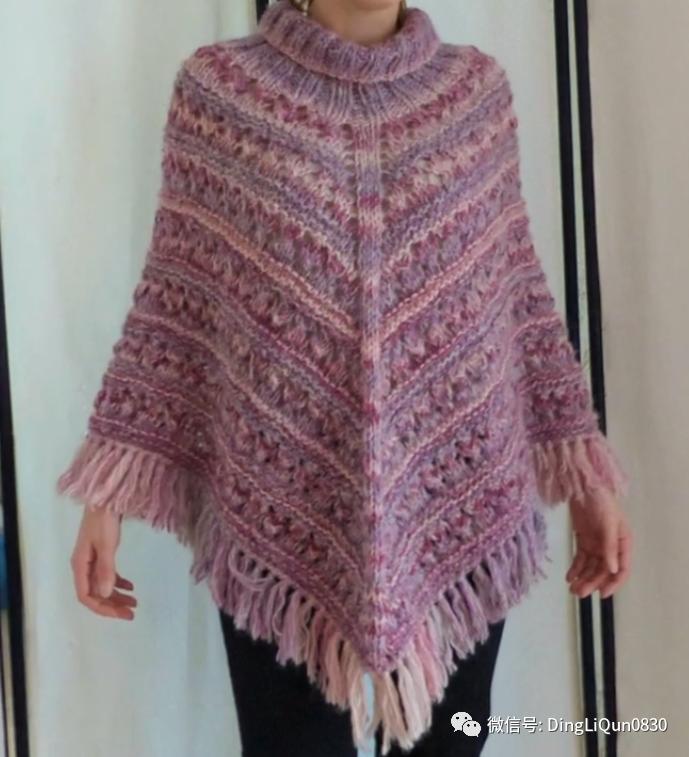 高档蕾丝钩花斗篷披肩防晒衣,针织披肩花样图片大全