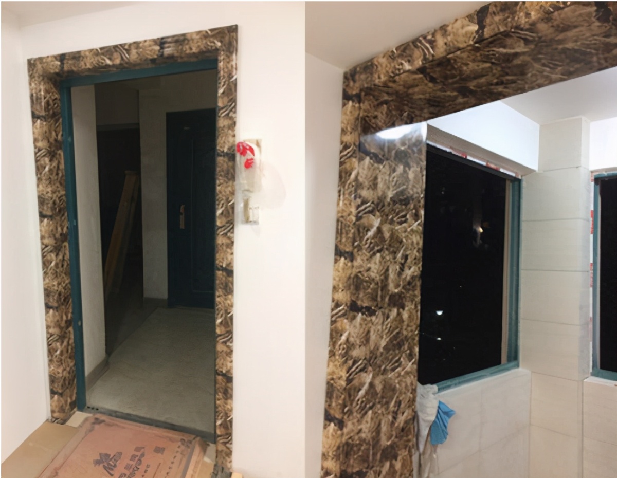 卫生间门套不贴砖可以用什么代替,卫生间铝合金门套效果