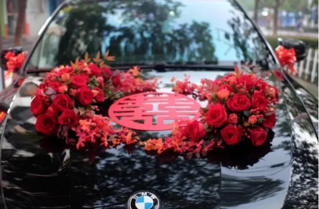 婚车最新花艺,适合新手的婚车花艺