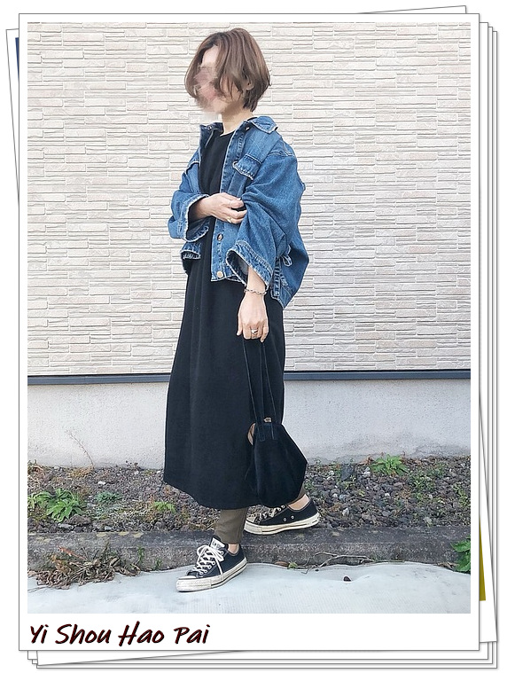 搭配休闲裙小黑鞋女款,连衣小黑裙搭配的小白鞋