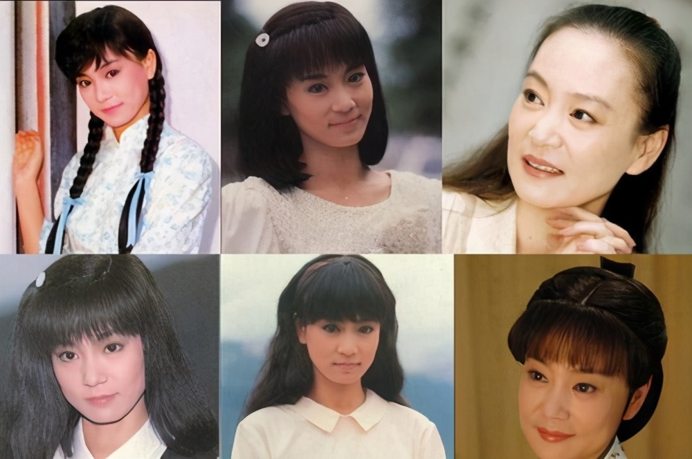 刘雪华黑白搭配的长款外套,刘雪华年轻时穿粉蓝色清装