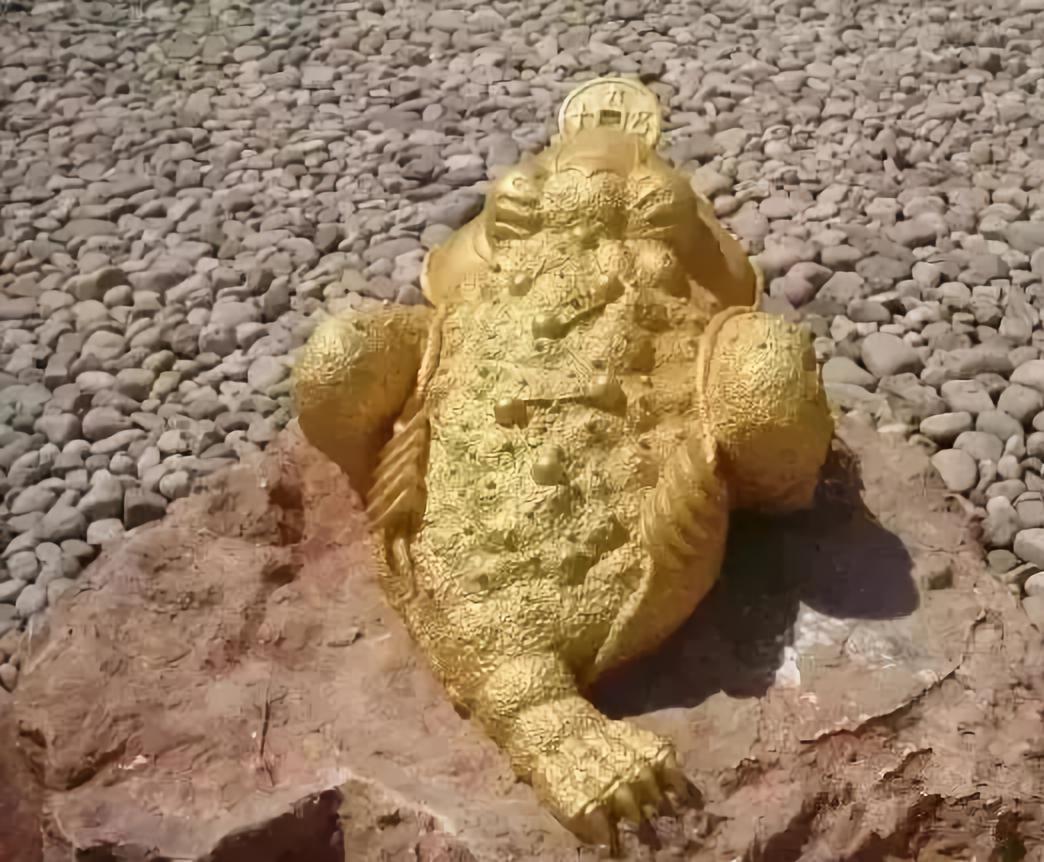 三足金蟾的由来和寓意,三足金蟾石雕