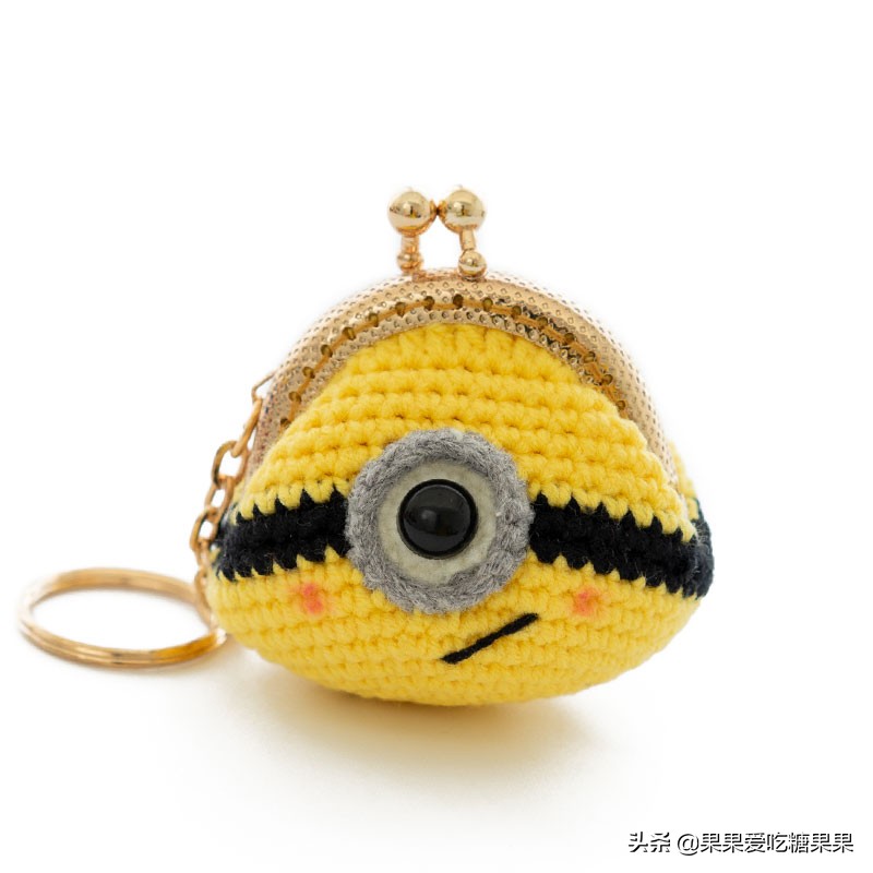 让人爱不释手的手工编织零钱包，迷你卡通造型口金包，附图解教程