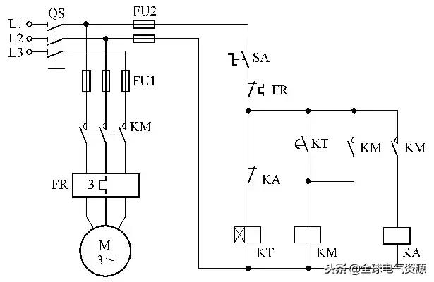 电动机综合保护器电路图及接线图,两台电动机顺序启动逆序停止电路图